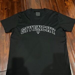 Givenchy Logo-Embroidered Jersey T-Shirt- Sz. Large